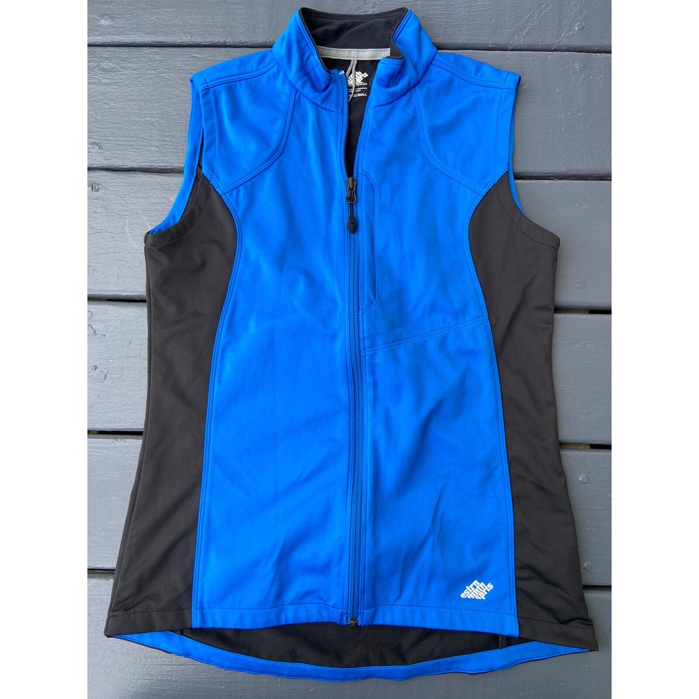 EMS eastern mountain sports womens blue black vest size small Athletic Excellent